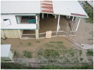 Sea Defence breach, high tide causes widespread flooding in New Amsterdam