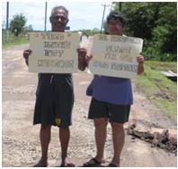 Couple makes emotional plea to President for new EBB road